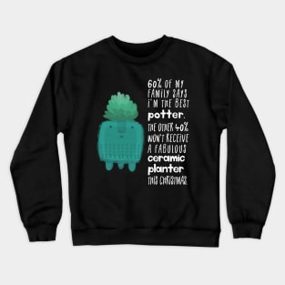 Handmade Ceramic Planter Crewneck Sweatshirt